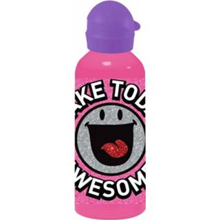 👉 Drinkfles roze paars aluminium Diakakis Smiley World Junior 500 Ml Roze/paars 8719817440733