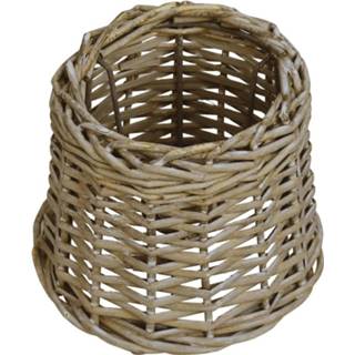 👉 Lampenkap bruin One Size 15x12 cm wicker 8719883823898