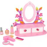 👉 Makeup tafel roze houten hout small One Size Color-Roze Foot kleurrijke make-up 4020972106087