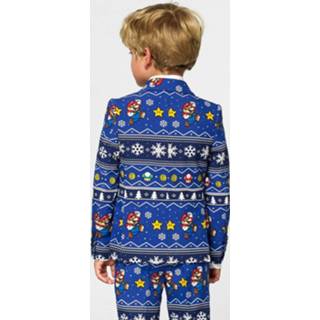 👉 Verkleedpak polyester Color-Meerkleurig jongens OppoSuits Merry Mario maat 92-98 8719874032261