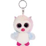 👉 Sleutelhanger wit roze pluche Nici Glubschis Uil Junior 9 Cm Wit/roze 4012390463132
