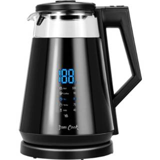 👉 Waterkoker zwart Sam Cook - Moderne Met Display 1.7 Liter 5903151009890