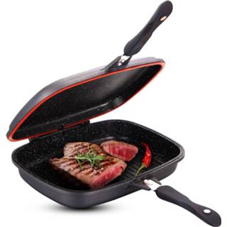 👉 Grillpan zwart Cheffinger - Dubbele 28cm 5430513467208