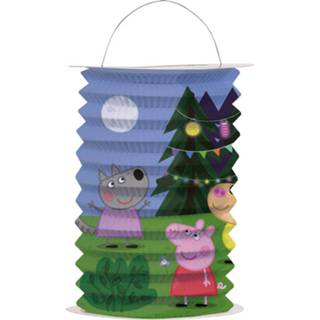 👉 Lampion blauw papier Tib Peppa Pig 25 X 15 Cm 4002727132879