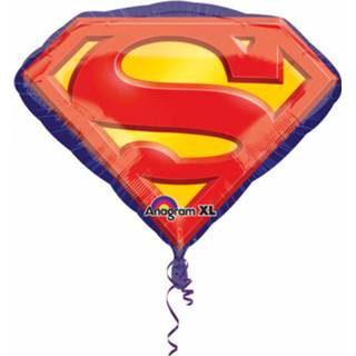 👉 Folieballon rood geel jongens Amscan Superman 66 X 50 Cm Rood/geel 26635296922