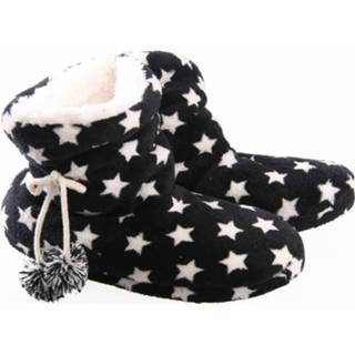 👉 Pantoffels zwarte vrouwen Sterren Pantoffels/sloffen Voor Dames 39-40 - Sloffen Volwassenen 8719538043701