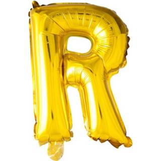 👉 Folieballon goud goudkleurig Globos Letter R 102 Cm 5712735005537