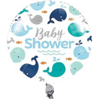 👉 Folie blauw wit baby's Witbaard Ballon Lil' Spout Blue Baby 46 Cm Wit/blauw 39938415211