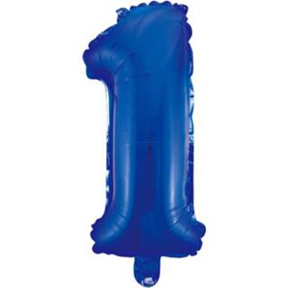 👉 Folie blauw Wefiesta Cijferballon 1 40 Cm 5712735008279