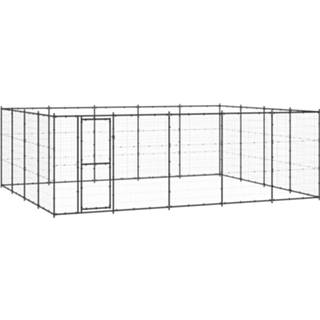 👉 Hondenkennel staal Vidaxl 24,2 M² 8720286665886