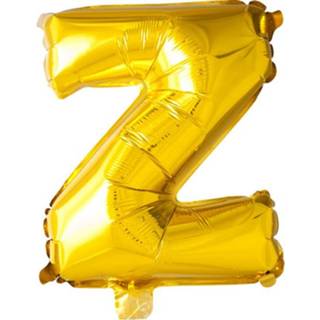 👉 Folieballon goud Globos Letter 'Z' 16 Cm 5712735005094