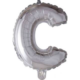 👉 Folieballon zilver Globos Letter 'C' 102 Cm 5712735005124