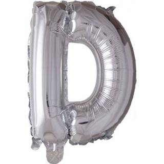 👉 Folieballon zilver Globos Letter 'D' 102 Cm 5712735005131