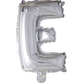 👉 Folieballon zilver Globos Letter 'E' 102 Cm 5712735005148