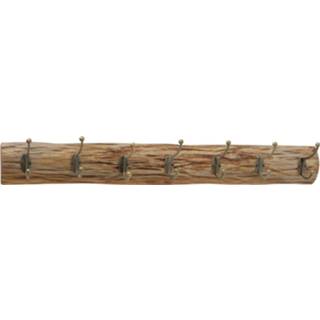 👉 Kapstok bruin eikenhout metalen 4goodz Van Met 7 Haken 8x78x12 Cm - 6013923520580