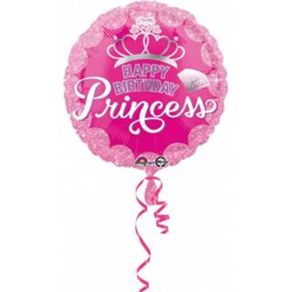 👉 Folieballon roze Anagram Happy Birthday Princess 43 Cm 26635345583