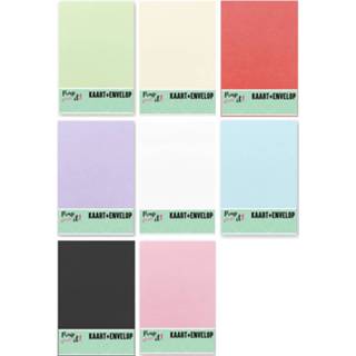 👉 Envelop 64 Dubbele Kaarten 15 X 10 Cm Met Enveloppen - 8 Kleuren 9098998038977