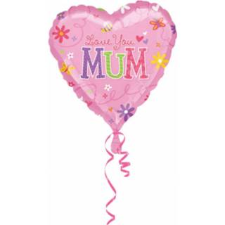 👉 Folieballon roze Anagram Love You Mum 45 Cm 26635139274