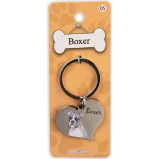 👉 Sleutelhanger staal zilver Paper Dreams Boxer 5 Cm 8716764175626