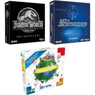 👉 Bordspel Spellenbundel - 3 Stuks Jurassic World The Boardgame & Het Jachtseizoen Ik Hou Van Holland 8720663088987