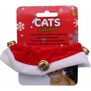 👉 Kattenhalsband rood wit textiel Cats Collection Kerst 4 X 25 Cm Rood/wit 8720585236404