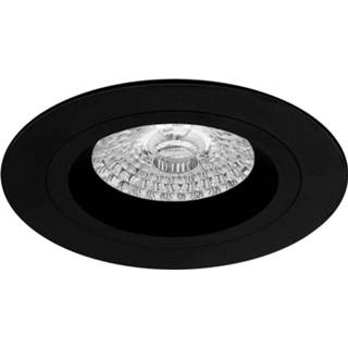 👉 Armatuur zwart aluminium Spot Gu10 - Pragmi Rodos Pro Inbouw Rond Mat Ø93mm 6013924068050