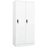 👉 Kledingkast wit staal Vidaxl 80x50x180 Cm 8720286563977