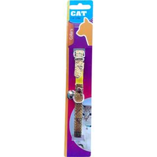 👉 Kattenhalsband kunstleer goud Pet Transport Glitter 23-27 Cm 8720585017942