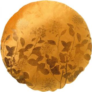 👉 Sierkussen geel Dutch Decor Rosie - Rond 45 Cm Golden Glow 8720367900530