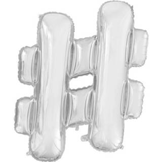 👉 Folieballon zilver Globos Hekje 86 Cm 5712735007890