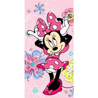 👉 Strandlaken katoen Disney Minnie Mouse Strik - 70 X 140 Cm 4250282960776