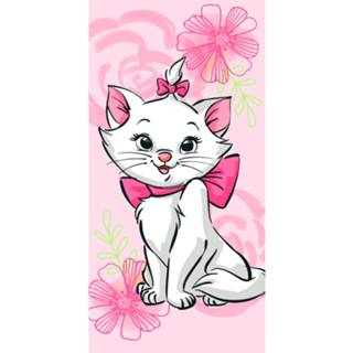 👉 Strandlaken katoen Disney Aristocats Marie Cat - 70 X 140 Cm 4250282960806