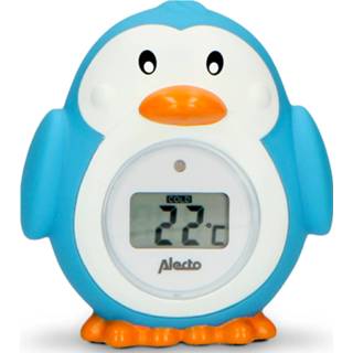 👉 Badthermometer blauw wit baby's Baby Alecto Bc-11 Penguin Blauw-wit 8712412583812