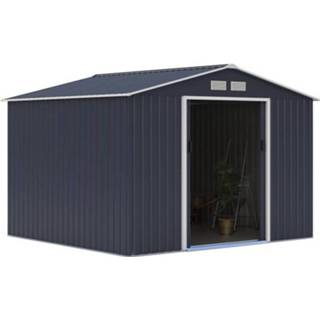 Metalen tuinhuis AntracietGrijs Van 7,06m² - 2 Schuifdeuren 3612401646984