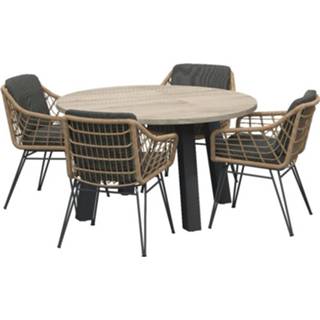 👉 Terrasstoel 4 Seasons Cottage Tuinstoel/derby Tuintafel 130 Cm. Rond 6090309961908