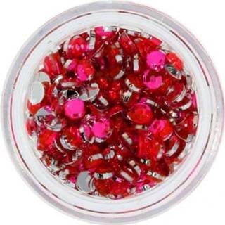 👉 Zirconia glas One Size roze DRM Nageldecoratie Pearls Imitatie #18 - 3mm. 200st. 5906054928220
