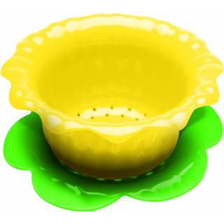 👉 Vergiet geel groen kunststof One Size Color-Geel Zak!Designs Daffodil 15 x 8,3 cm geel/groen 2-delig 707226845780