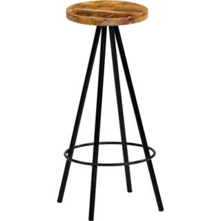 👉 Barkruk One Size bruin mannen Barkrukken 30x30x76 cm massief mangohout 4 st 8718475604266