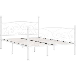 👉 Lattenbodem wit metaal One Size Bedframe met 160x200 cm 8719883830735