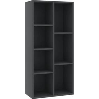 👉 Boekenkast grijs One Size 50x25x106 cm spaanplaat 8719883869674