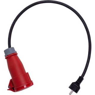 👉 Verloopkabel rood draagbare lader CEE-schuko 16A 5714652000374