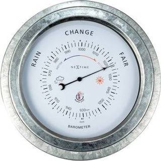 👉 Metaal Nextime buitenbarometer Orchid ø22cm verzinkt 8717713028888