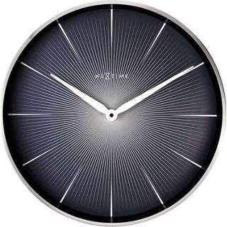 👉 Wandklok zwart Nextime 2 Seconds ø40cm 8717713024194