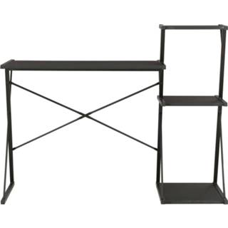 👉 Bureau zwart One Size GeenKleur met schap 116x50x93 cm 8719883734385