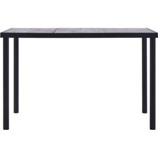 👉 Eettafel zwart MDF One Size 160x80x75 cm en betongrijs 8719883600604