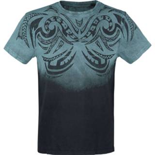 👉 Tattoo turkoois mannen m Outer Vision - Waves T-shirt turquoise 4064854649934