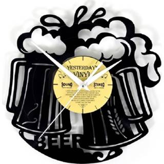 👉 Vinyl wandklok proost bier