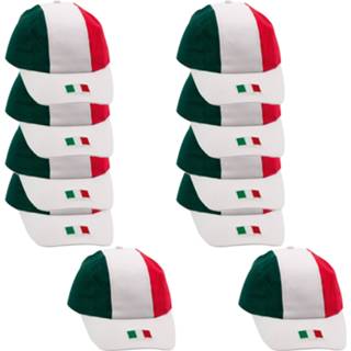 👉 Baseball cap volwassenen Voordeelset van 10x stuks cap/petje vlag Italie