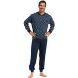 👉 Herenpyjama blauw mannen Katoenen heren pyjama met boorden 'symmetrical octad symbols' 8719833245282