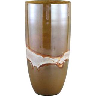 👉 Vaas bruin glas One Size Patty Ronde H36,5 x Ø18 cm 8720014507075